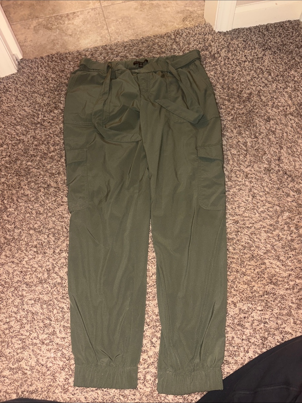 Banana Republic Olive Green Ankle Cargo Pants